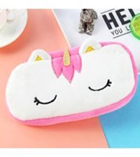 Unicorn Unicorn Kırmızı Peluş Tek Gözlü Cüzdan Kalemlik