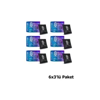 Q Reflective Ultra İnce Tırtıklı Prezervatif 6x3'lü