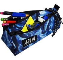 Jacbag Jac-02 Mavi-Beyaz Bölmeli Çift Gözlü Cüzdan Kalemlik