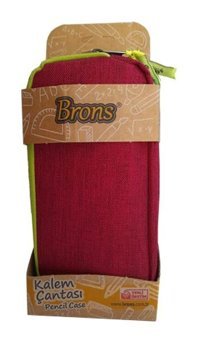 Brons Bordo Bölmeli Düz Çift Gözlü Cüzdan Kalemlik