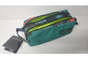 Faber Castell 5177000045 Yeşil Bölmeli Çift Gözlü Cüzdan Kalemlik