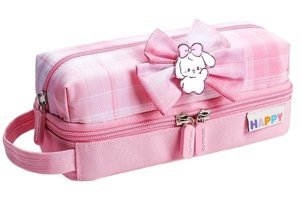 Boutiques Pembe Bölmeli Çift Gözlü Cüzdan Kalemlik