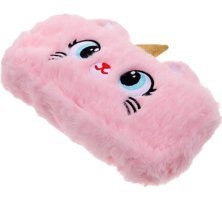 Heamor Unicorn Pembe Peluş Tek Gözlü Cüzdan Kalemlik