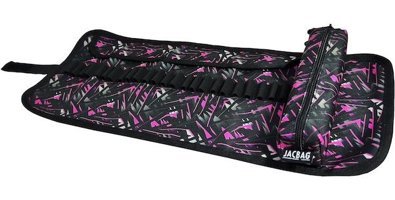 Jacbag Jac-14 Gri-Pembe Katlanabilir Tek Gözlü Rulo Kalemlik