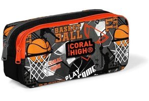 Coral High 22164 Siyah Bölmeli Çift Gözlü Cüzdan Kalemlik
