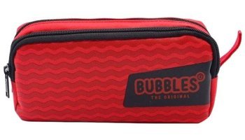 Bubbles Kırmızı Bölmeli Çift Gözlü Cüzdan Kalemlik