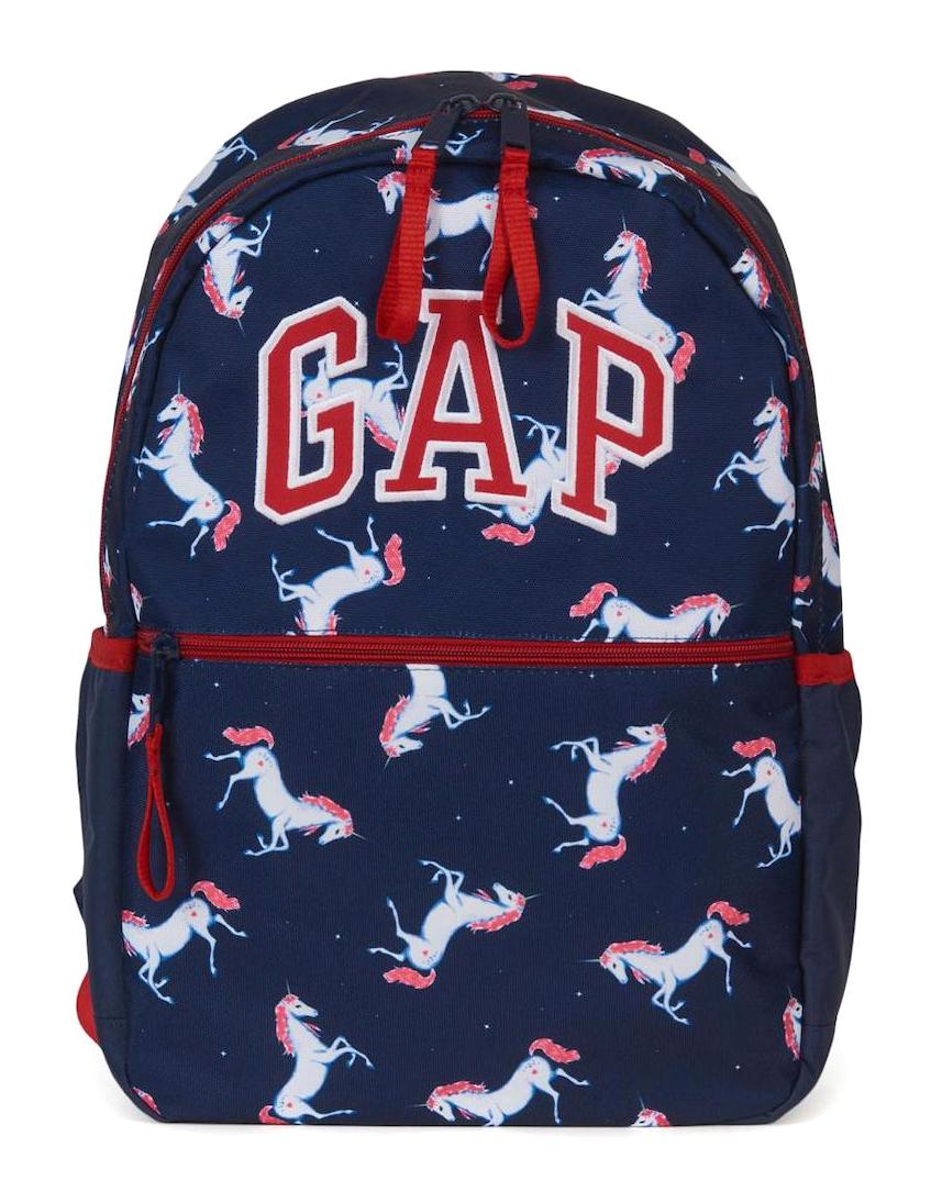 Gap GP75680 Unicorn Hayvan Su Geçirmez 2 Gözlü Lacivert Anaokulu Unisex Sırt Çantası