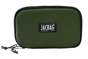 Jacbag Double Cover Haki Bölmeli Düz Katlanabilir Çift Gözlü Cüzdan Kalemlik