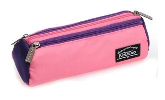 Kaukko K2131 Pembe Bölmeli 3 Gözlü Cüzdan Kalemlik