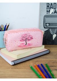 Onesize Pembe Bölmeli Çift Gözlü Cüzdan Kalemlik