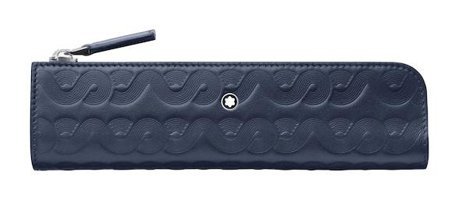 Montblanc Lacivert Tek Gözlü Cüzdan Kalemlik