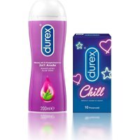 Durex Chill Karma Paket Prezervatif 10'lu+Durex Masaj Jeli 200 ml