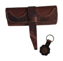 Lnleather Koyu Kahverengi Katlanabilir Tek Gözlü Rulo Kalemlik