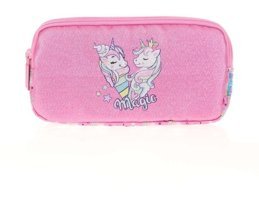 Kaukko L8100 Pembe Bölmeli Çift Gözlü Cüzdan Kalemlik