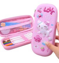 Luckystars Karikatür Pembe Tek Gözlü Kalemlik