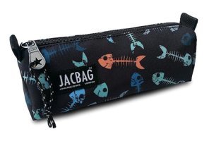 Jacbag Prime Kılçık Desenli Siyah Tek Gözlü Cüzdan Kalemlik