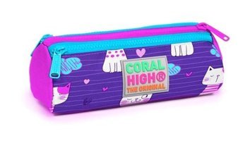 Coral High Fuşya-Mor Bölmeli 3 Gözlü Cüzdan Kalemlik