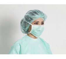 Amet Sağlık Ürünleri Tek Kullanımlık 3 Katlı Lastikli Telli 100'lü Yetişkin Ultrasonik Cerrahi Maske Yeşil