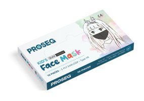 Proseg Tek Kullanımlık 3 Katlı Lastikli Telli 10'lu Çocuk Maske Sarı