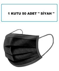 Sof Tek Kullanımlık 3 Katlı Lastikli Telli 20'li Yetişkin Cerrahi Maske Mavi