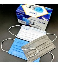 Novum Tek Kullanımlık 3 Katlı Lastikli Telli 50'li Yetişkin Maske Beyaz