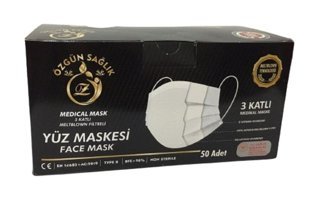 Otto Tek Kullanımlık 3 Katlı Lastikli Telli 50'li Yetişkin Ultrasonik Maske Pembe