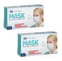 Pufai Tek Kullanımlık 3 Katlı Lastikli Telli 250'li Yetişkin Ultrasonik Cerrahi Maske