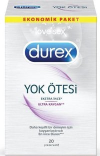 Durex Yok Ötesi Ultra İnce Ultra Kaygan Prezervatif 20'li