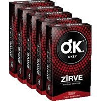 Okey Zirve Tırtıklı Prezervatif 5x10'lu