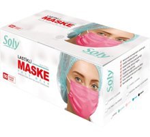 Soly Care Tek Kullanımlık 3 Katlı Lastikli Telli 150'li Yetişkin Ultrasonik Cerrahi Maske Beyaz