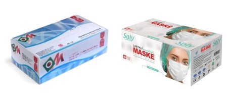 Soly Care Tek Kullanımlık 3 Katlı Lastikli Telli 1250'li Yetişkin Ultrasonik Maske