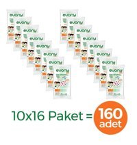 Evony Tek Kullanımlık 3 Katlı Lastikli Telli 160'lı Çocuk Cerrahi Maske Yeşil