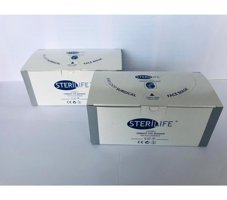 Sterilife Tek Kullanımlık 3 Katlı Lastikli Telli 100'lü Yetişkin Cerrahi Maske Beyaz