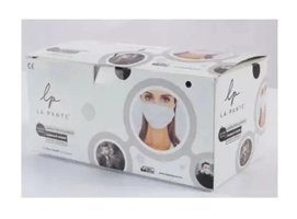 La Pante Tek Kullanımlık 3 Katlı Lastikli Telli 150'li Yetişkin Cerrahi Maske