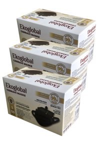 Ekoglobal Tek Kullanımlık 3 Katlı Lastikli Telli 150'li Yetişkin Ultrasonik Maske Siyah
