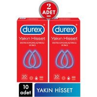 Durex Yakın Hisset İnce Prezervatif 2x10'lu