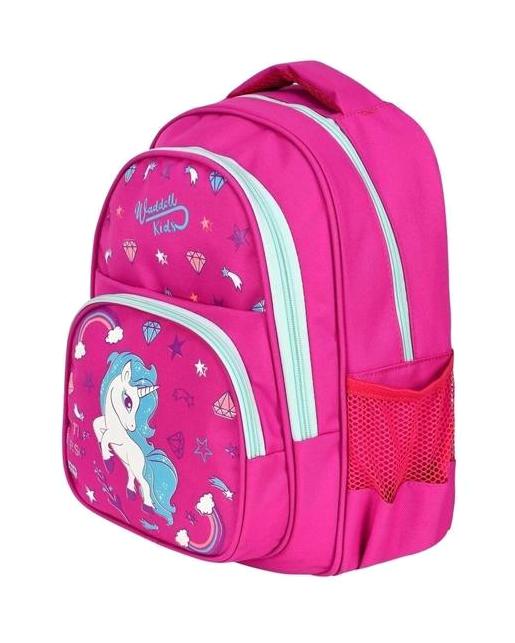 Yaygan Çanta 5041 Unicorn Hayvan 3 Gözlü Pembe İlkokul Unisex Sırt Çantası