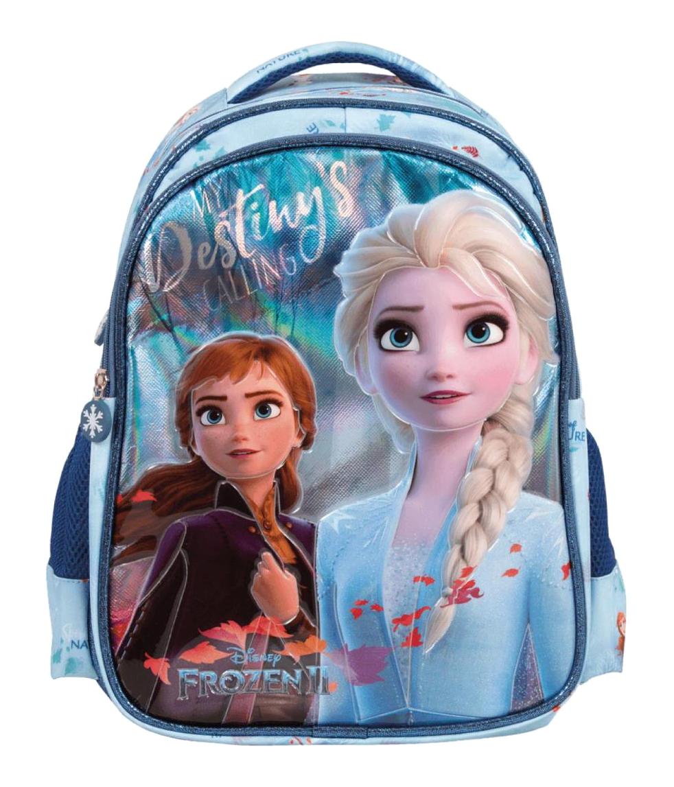Frocx Loft Destıny Is Callın Elsa Frozen Su Geçirmez 2 Gözlü Turkuaz İlkokul Kız Çocuk Sırt Çantası