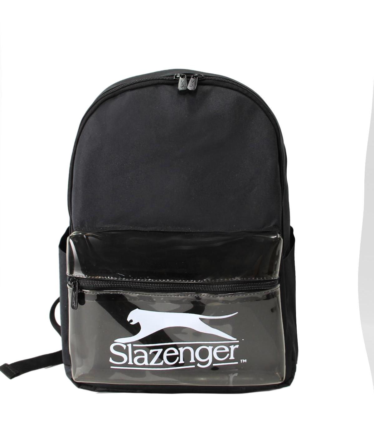 Slazenger 22140 2 Gözlü Siyah Lise-Üniversite Unisex Sırt Çantası