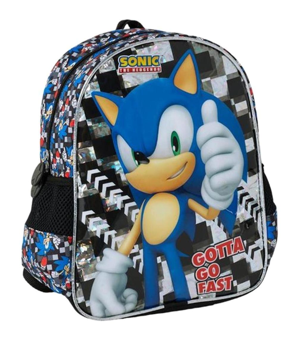 OBM 2067 Sonic Gri Anaokulu Erkek Sırt Çantası