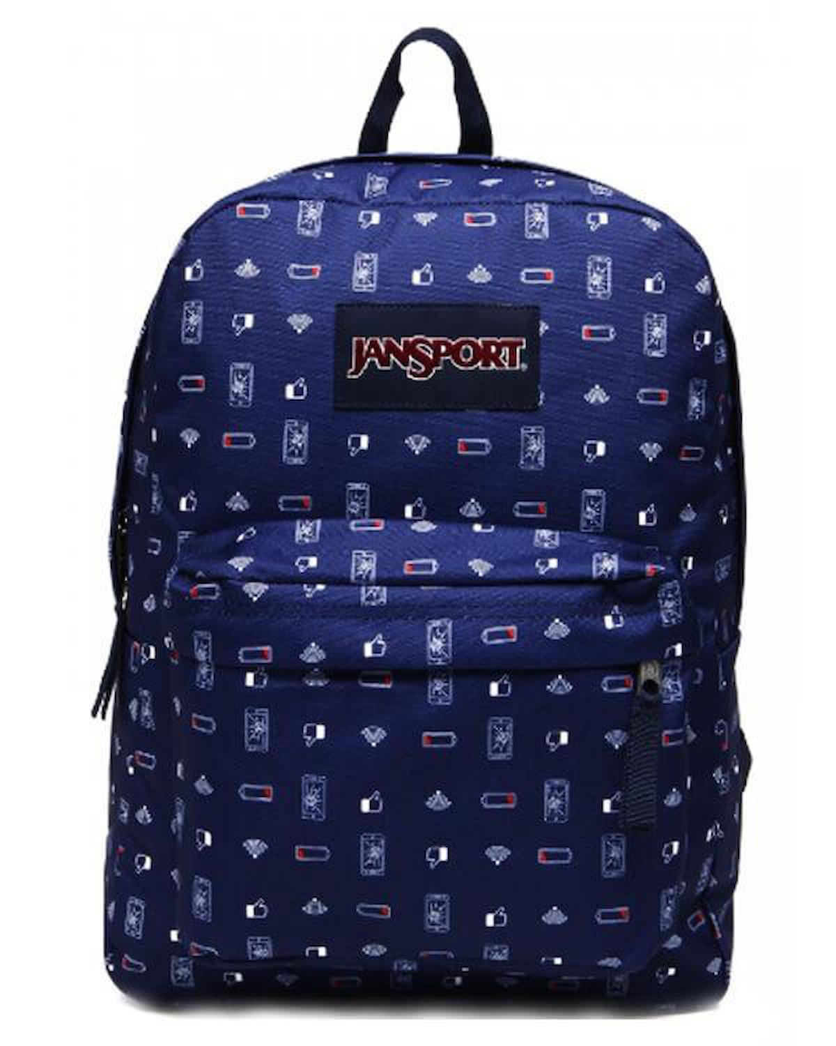 Jansport 857146 Teknoloji 2 Gözlü Lacivert Lise-Üniversite Unisex Sırt Çantası