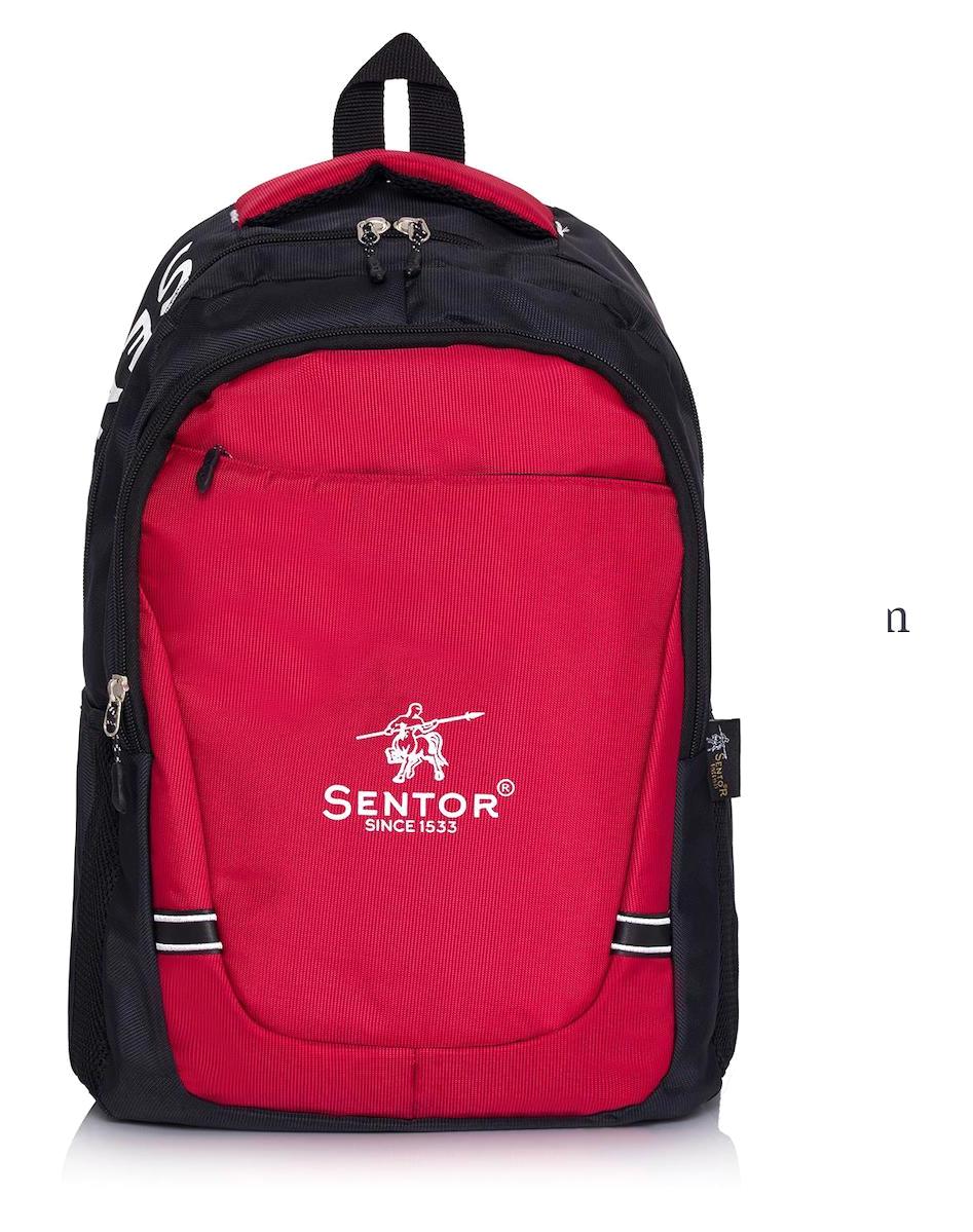 Sentor SN-50009 3 Gözlü Kırmızı Lise-Üniversite Unisex Sırt Çantası