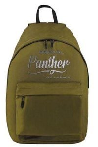 Panther PT--4371 Yazılı 2 Gözlü Yeşil Lise-Üniversite Unisex Sırt Çantası