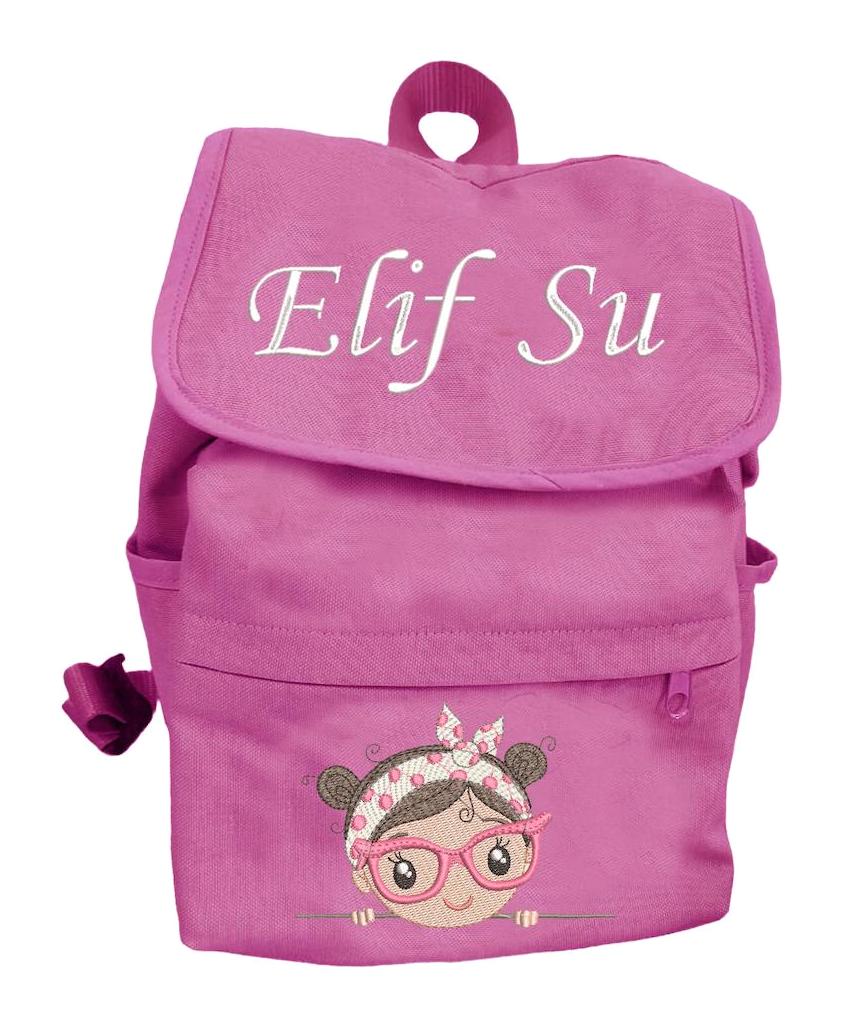 Sister Home Design 4 Gözlü Pembe Anaokulu Unisex Sırt Çantası