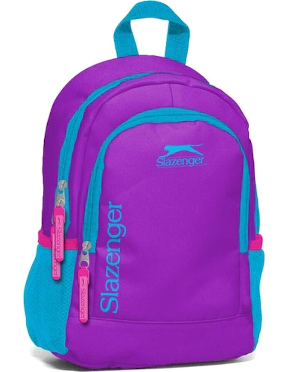 Slazenger 14022 2 Gözlü Çok Renkli Lise-Üniversite Unisex Sırt Çantası
