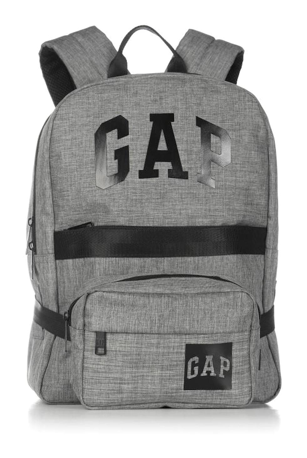Gap Su Geçirmez 3 Gözlü Gri İlkokul Unisex Sırt Çantası