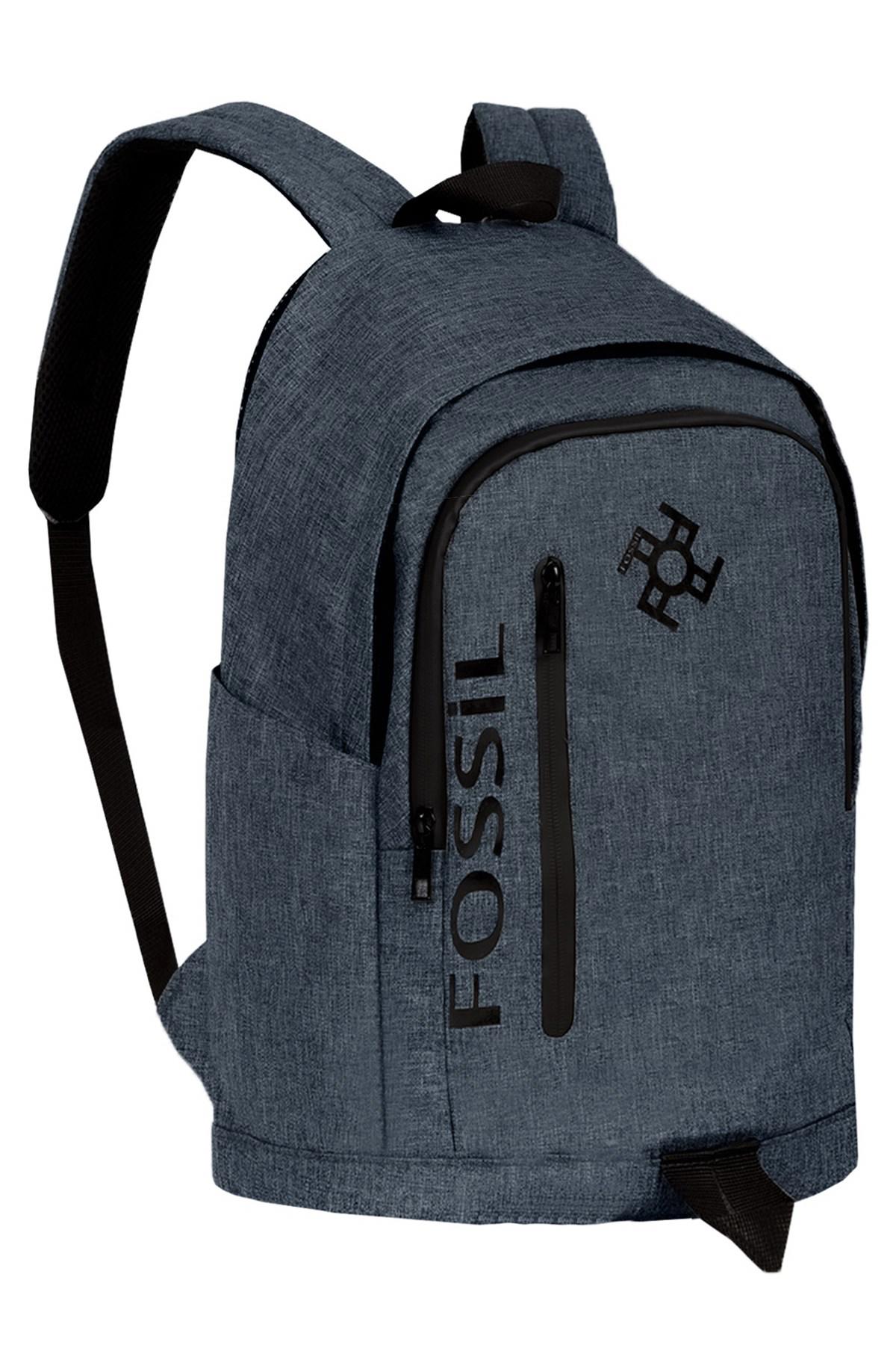 Fossil Su Geçirmez 3 Gözlü Antrasit Lise-Üniversite Unisex Sırt Çantası