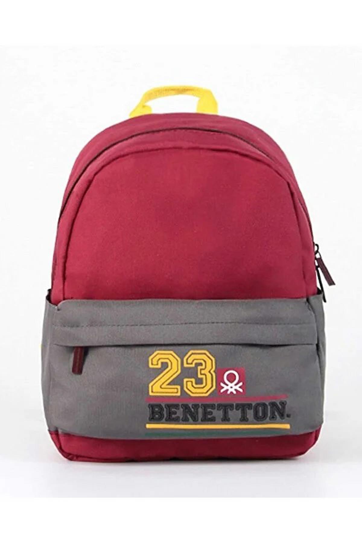 United Colors Of Benetton 4 Gözlü Kırmızı İlkokul Unisex Sırt Çantası