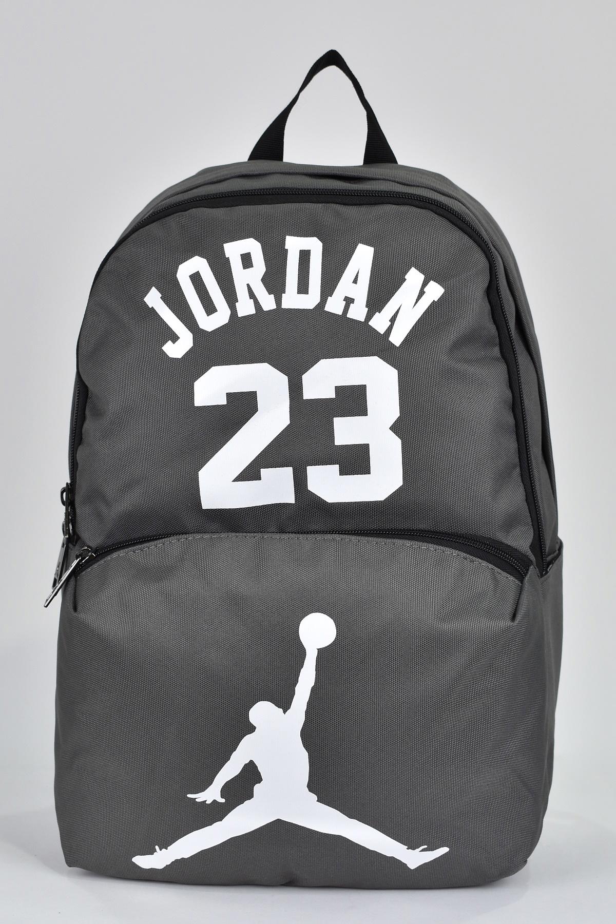 Jordan Q3086 Jordan 3 Gözlü Gri Lise-Üniversite Unisex Sırt Çantası