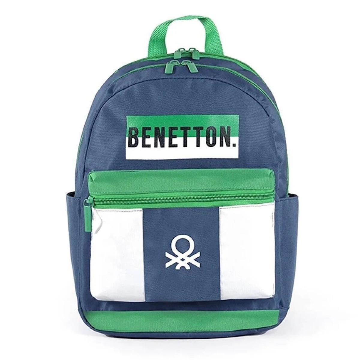 United Colors Of Benetton 04279 5 Gözlü Lacivert Anaokulu Unisex Sırt Çantası